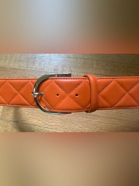 Tailored Sportsman’s Orange Leather Belt